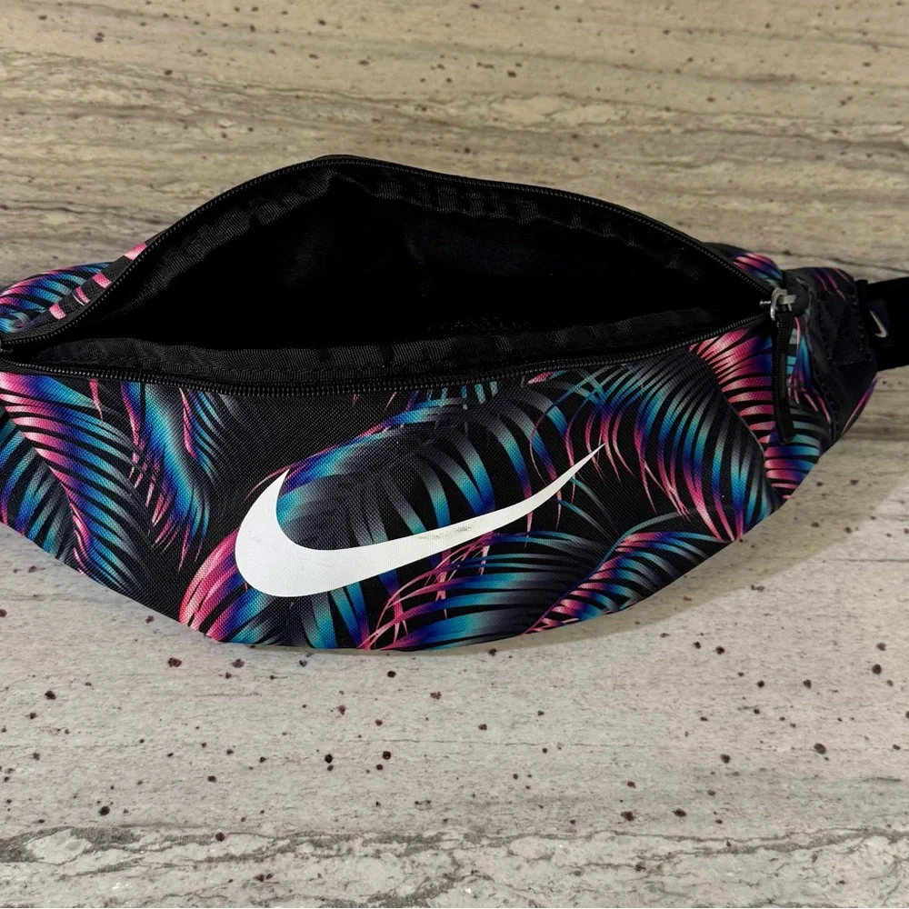 Nike Tropical Print Waist Pack / Fanny Pack – Neon Palm Print - Picture 5 of 6